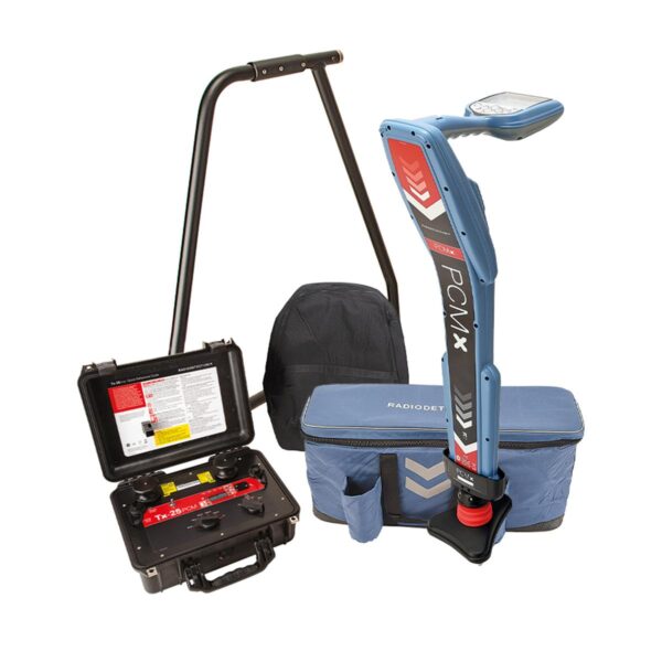 Radiodetection PCMx Locator Kit with TX-25 Transmitter and Soft Carry Bag