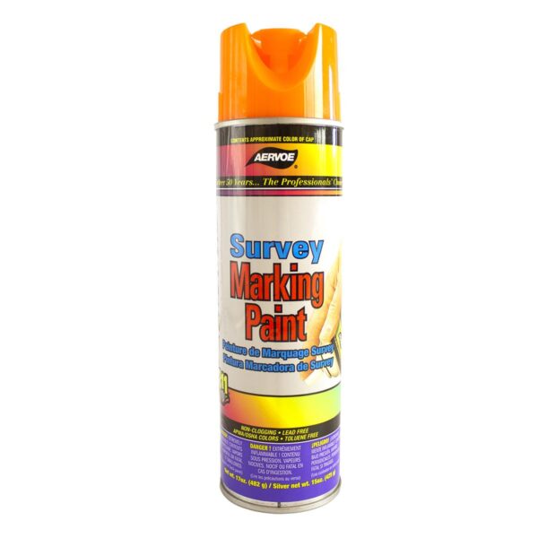 Aervoe 222 Fluorescent Orange Survey Marking Paint