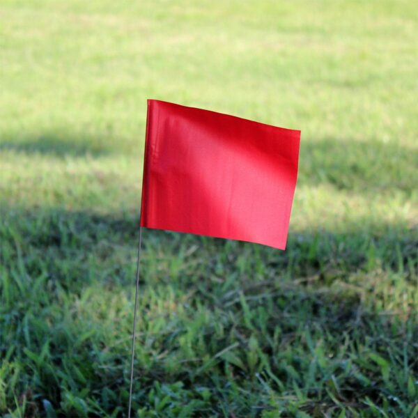 Presco 4X5X30 RED Wire Flags - Image 2